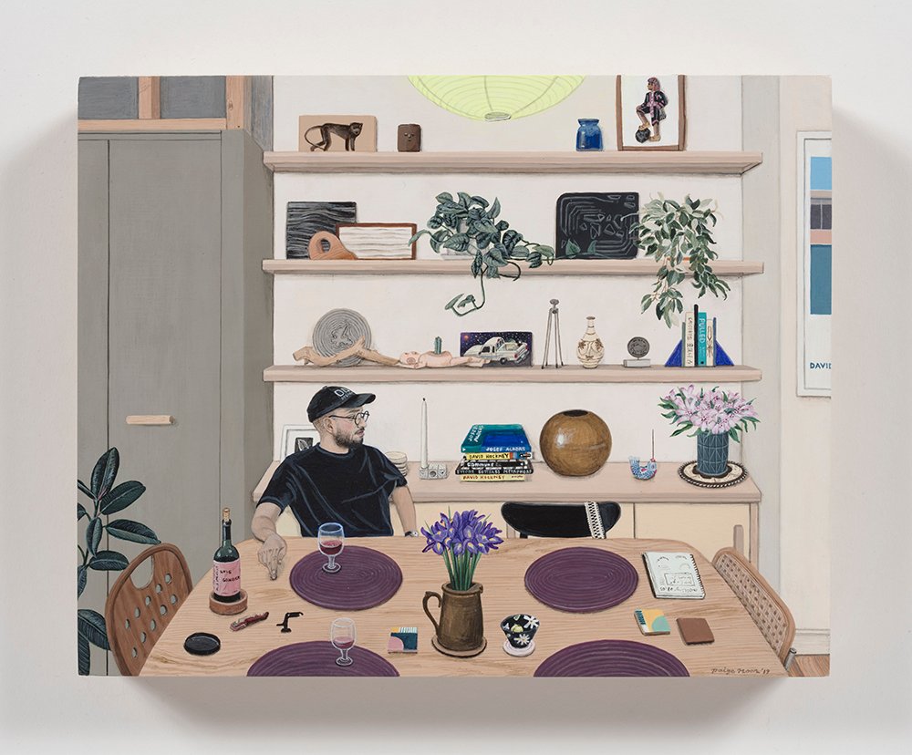 Paige Jiyoung Moon, Carlos With His Shelf, 2019