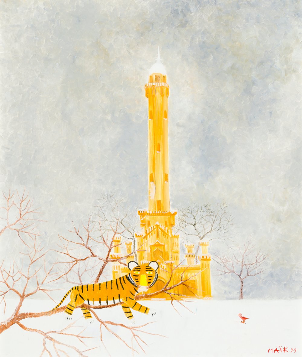 Henri Maïk, Chicago's Water Tower sous un ciel de neige