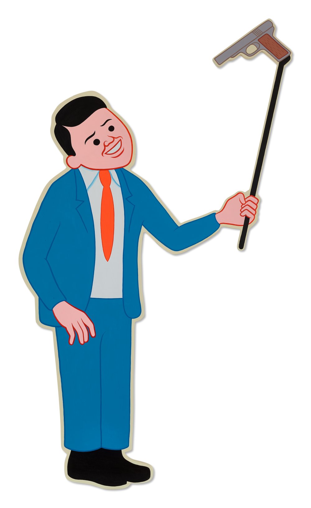 Joan Cornellà, Selfie Gun (Blue), 2020