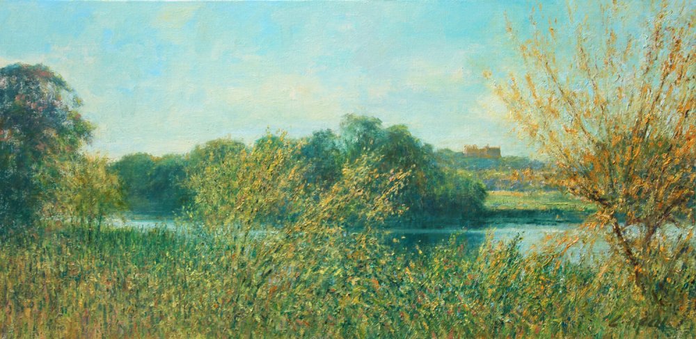 Charles Neal, View from the lake Autumn - Afternoon Light