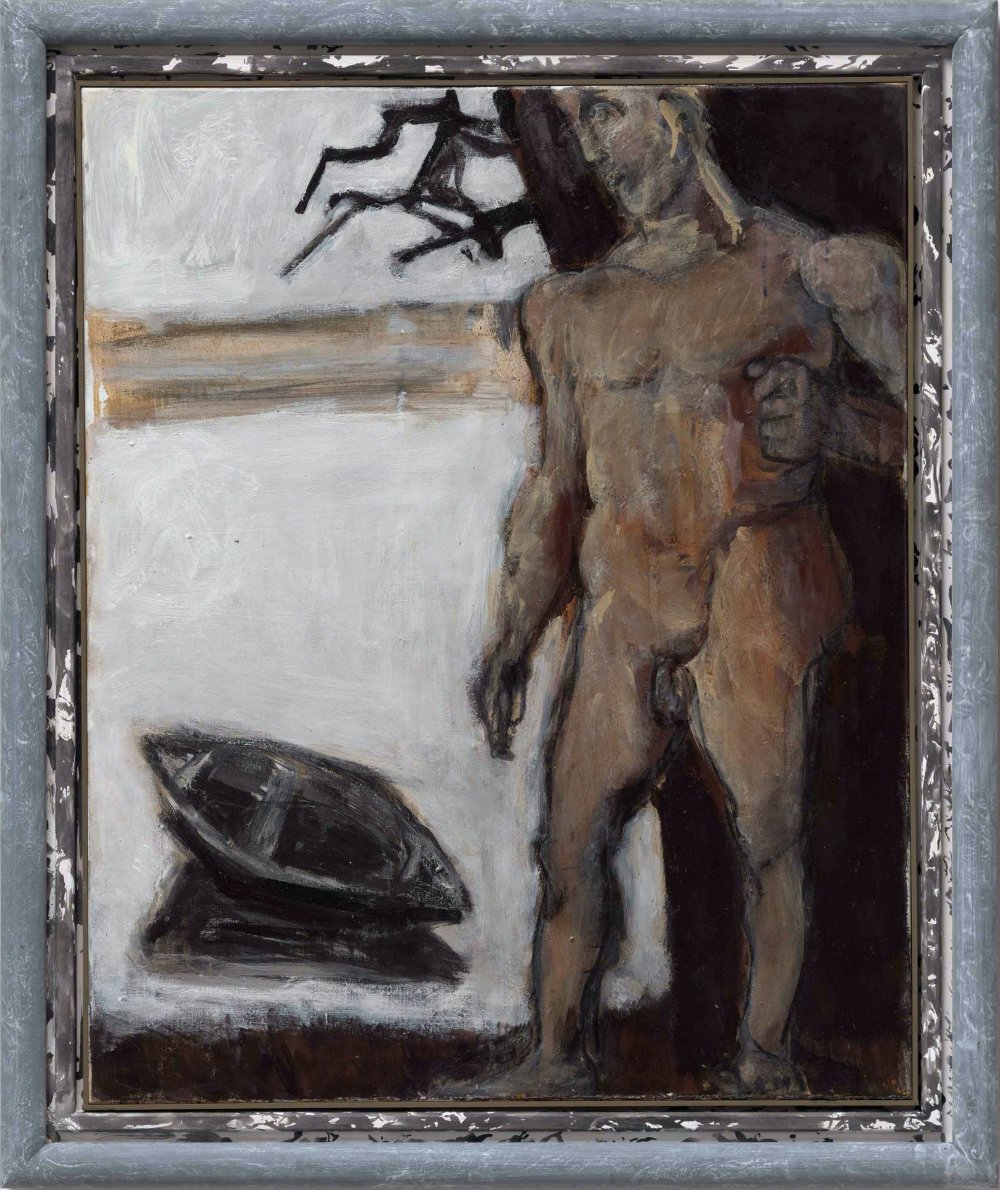 Markus Lüpertz, Schwarzes Boot (Black Boat), 2020