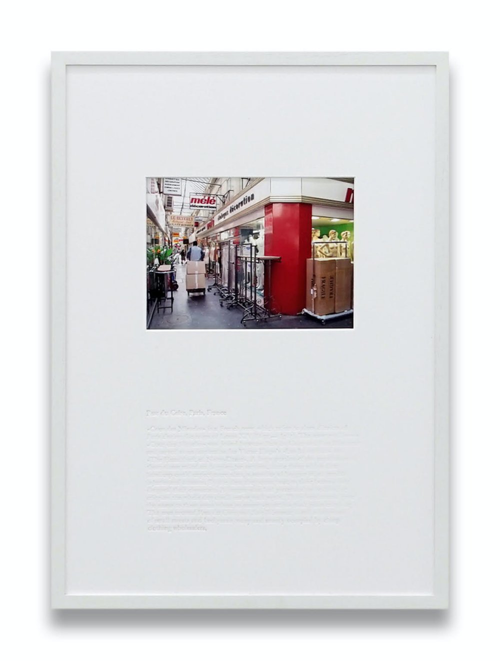 Sebastian Utzni, Cour des Miracles (Rue du Caire, Paris, France), 2010-ongoing