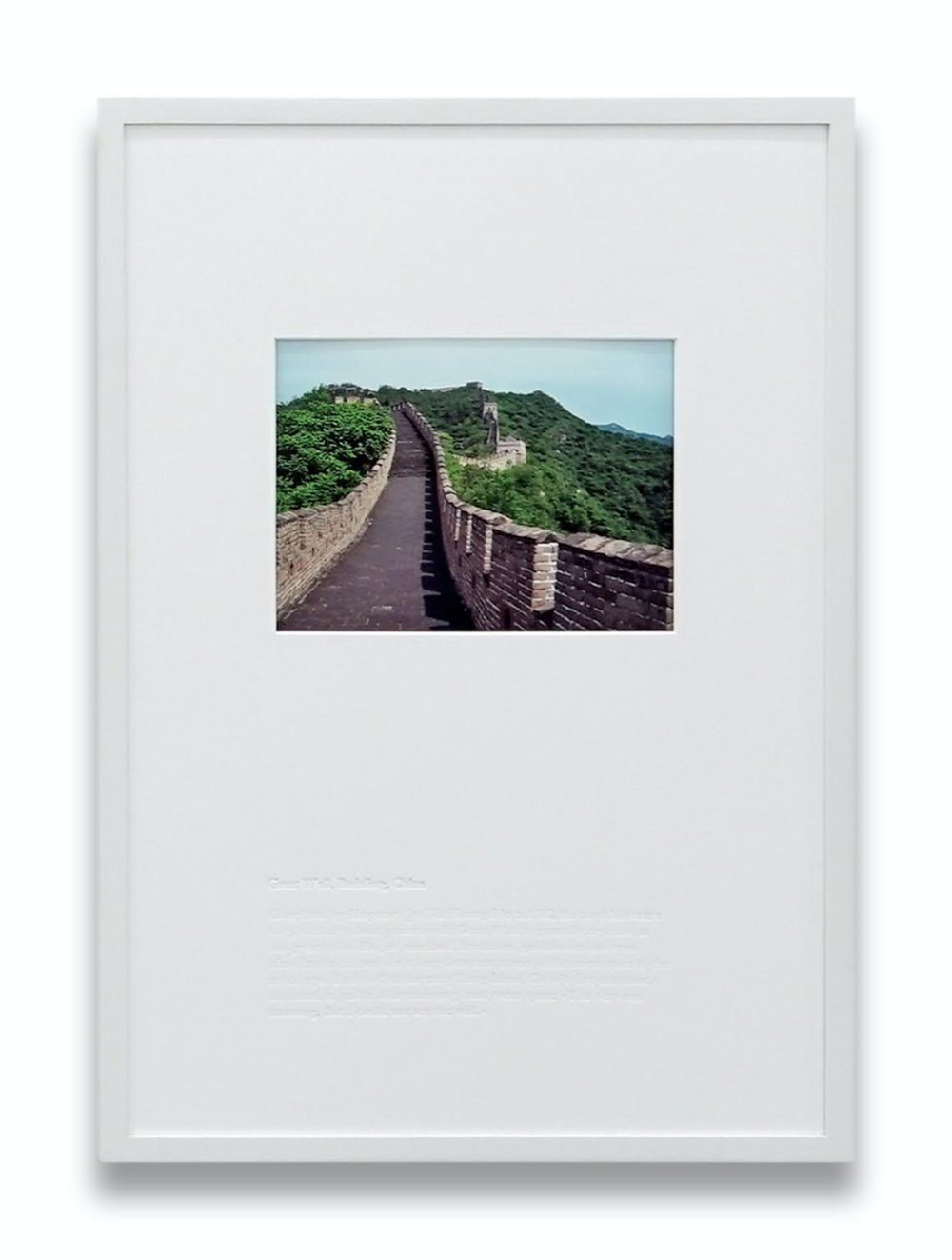 Sebastian Utzni, Cour des Miracles (Great Wall, Badaling, China), 2010-ongoing