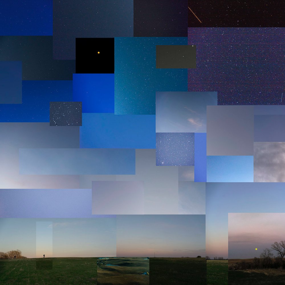 Terry Evans, Terry Evans, Terry Evans, Terry Evans, Terry Evans, Terry Evans & Terry Evans, Night, near Salina, Kansas, April 2020, 2020