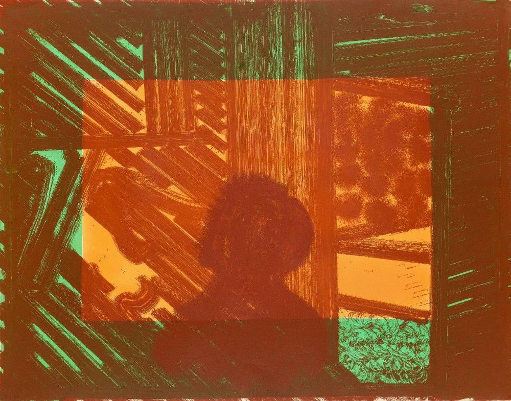 Howard Hodgkin, Artist and Model (in green and yellow), 1980
