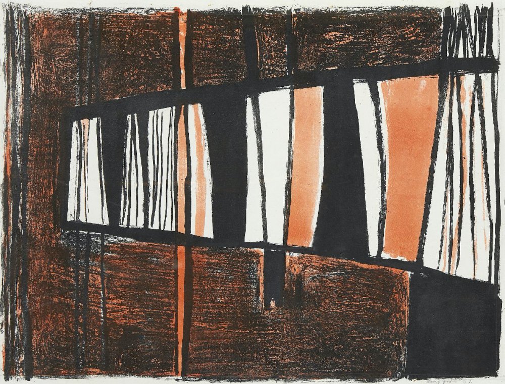 Terry Frost, Composition in Red and Black [Kemp 27], 1957
