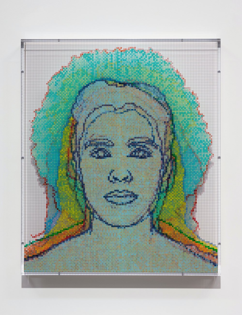 Charles Gaines, Numbers and Faces: Multi-Racial/Ethnic Combinations Series 1: Face #11, Martina Crouch (Nigerian Igbo Tribe/White), 2020