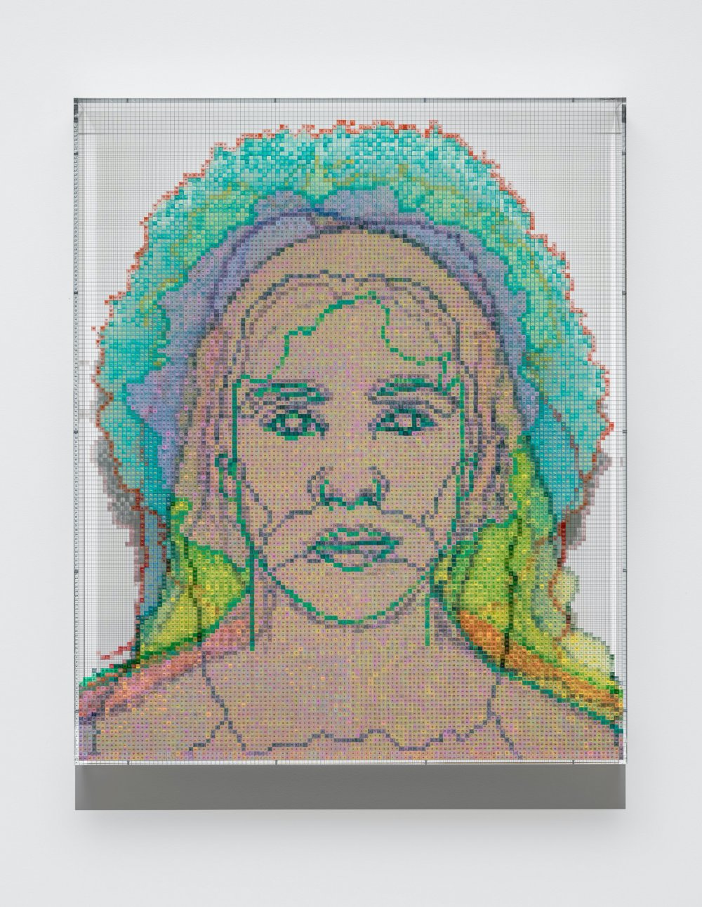 Charles Gaines, Numbers and Faces: Multi-Racial/Ethnic Combinations Series 1: Face #13, Ellen Yoshi Tani (Japanese/Irish/Danish/English), 2020