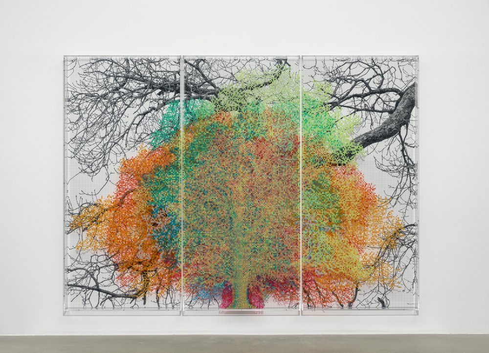 Charles Gaines, Numbers and Trees: London Series 1, Tree #9, Idol Lane, 2020