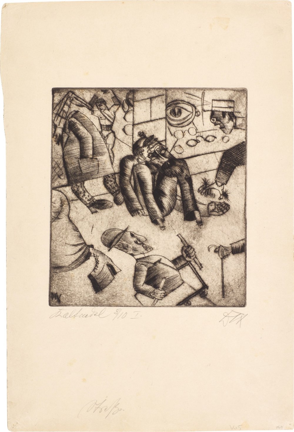 Otto Dix, Strasse (K. 5), 1920