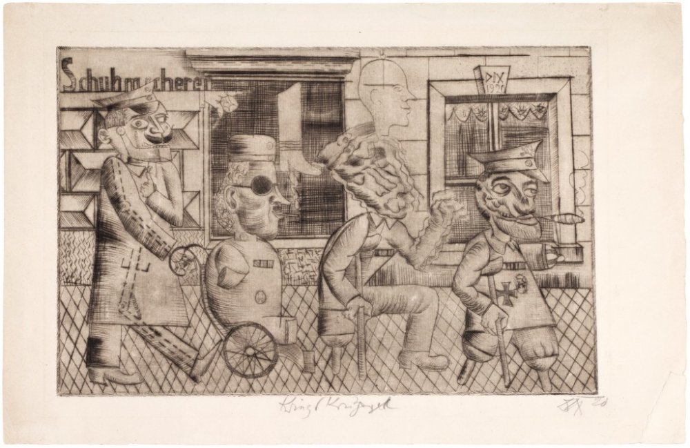 Otto Dix, Kriegskrüppel (K. 6), 1920