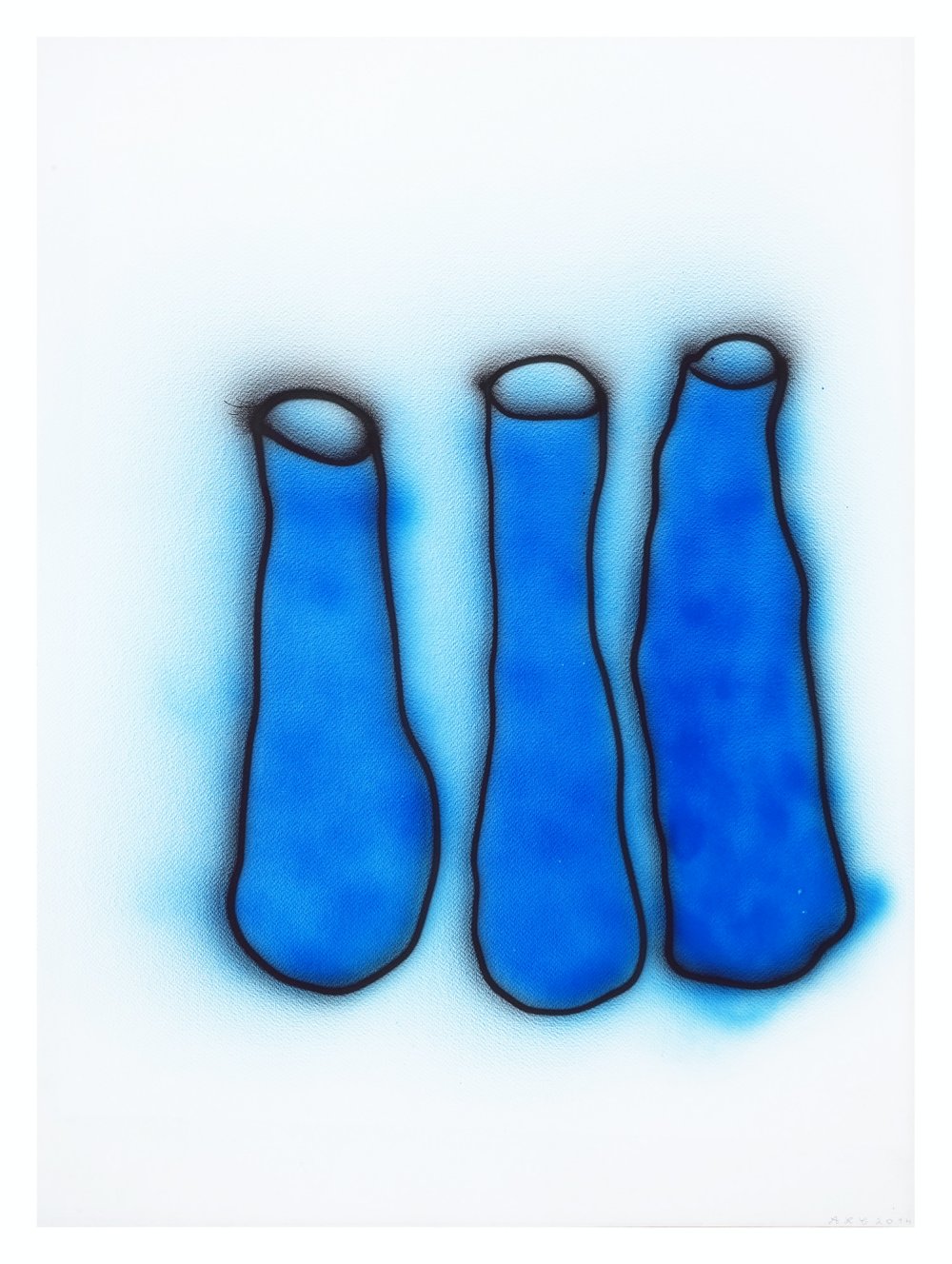 Anne-Lise Coste, Morandi (Three Blue Bottles III), 2014