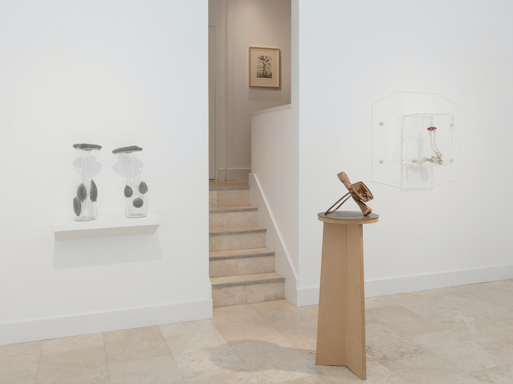 Installation image for Shared Sculptures: Bill Woodrow and Richard Deacon, at Holtermann Fine Art
