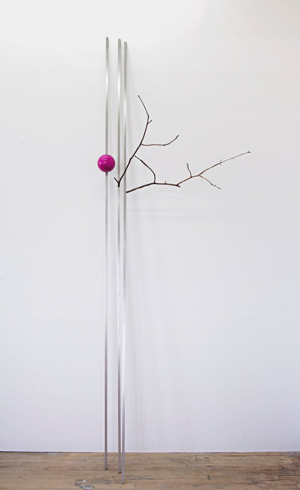 Untitled (purple with sticks)