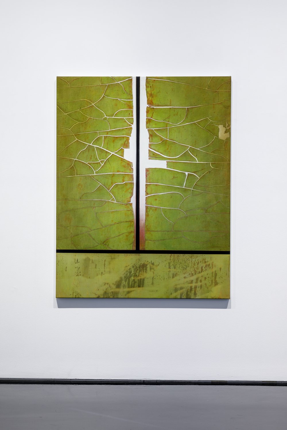 The crack (green & red), 2021