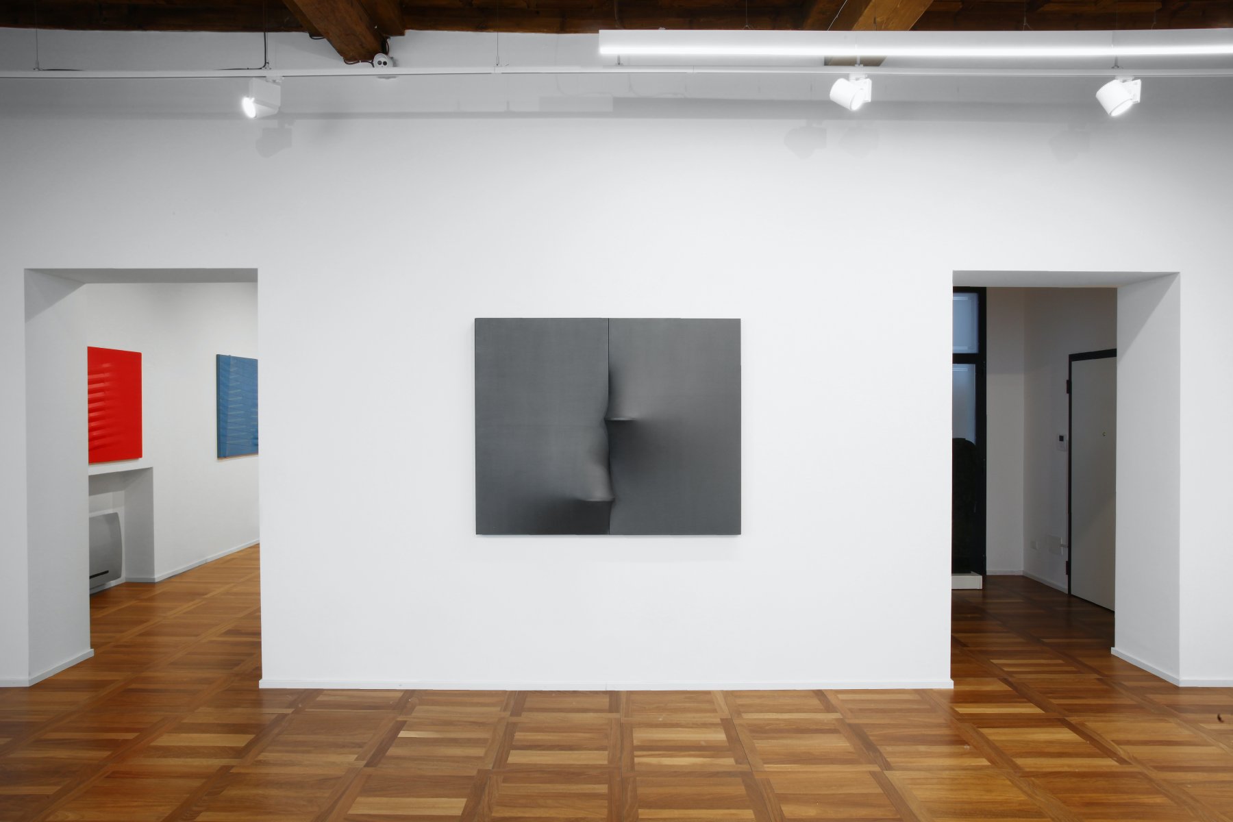 Image for Agostino Bonalumi: Ricucire la tela (Restitching the canvas), at Cortesi Gallery