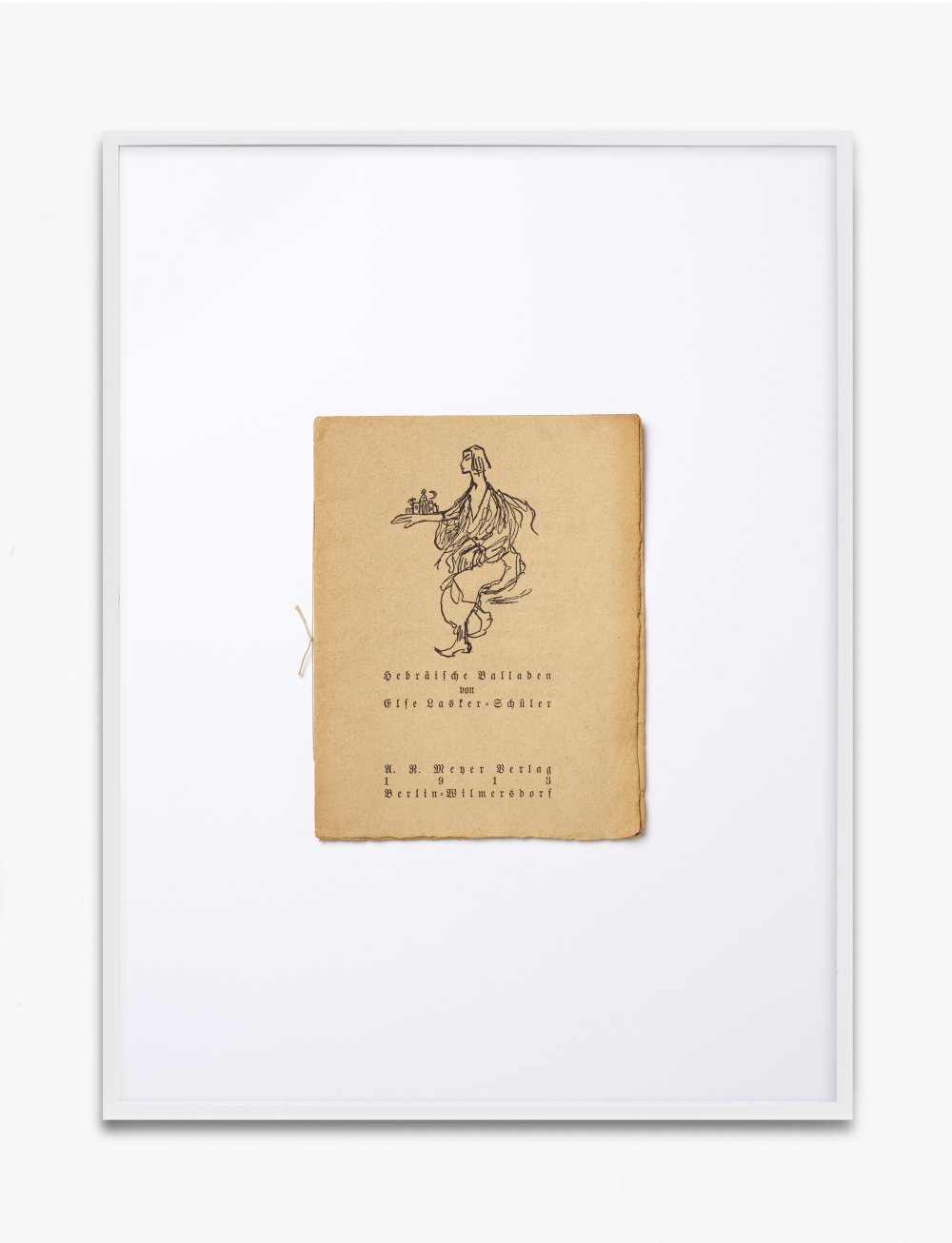 Annette Kelm, Else Lasker-Schüler, Hebräische Balladen, 1913, U.R. Mener Verlag, Berlin Wilmersdorf, Einbandgestaltung Else Lasker-Schüler, „Jussufs Versunkenheit“, 2019