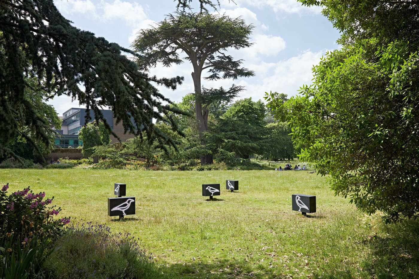 Installation image for Julian Opie, at Pitzhanger Manor & Gallery