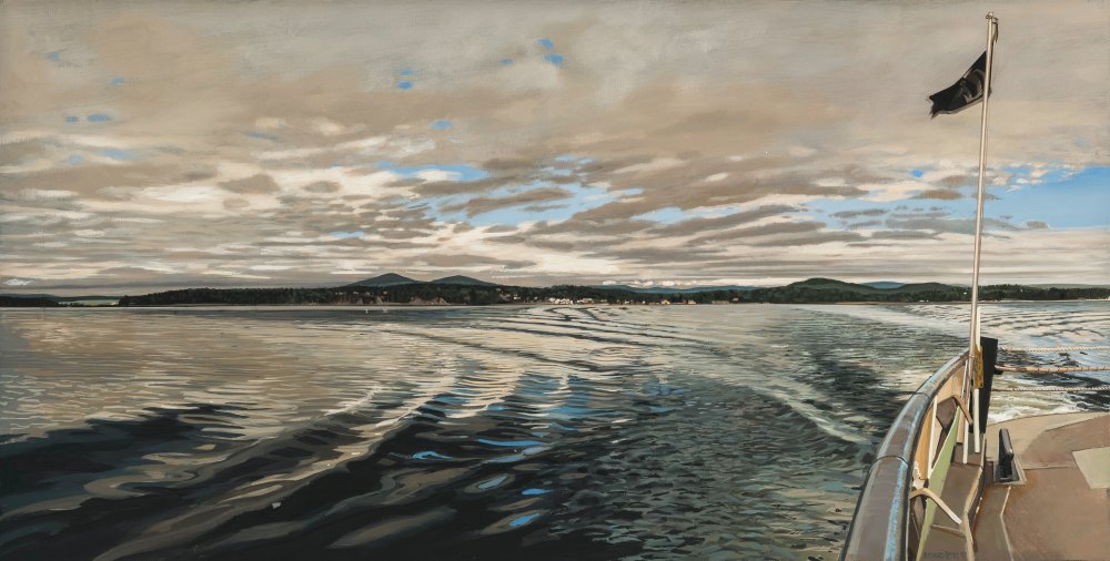 Richard Estes, Approaching Storm, Lake Champlain, 1997