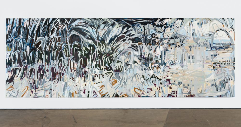 Janaina Tschäpe, Between Veils of Blue and Grey, a Forest, 2021