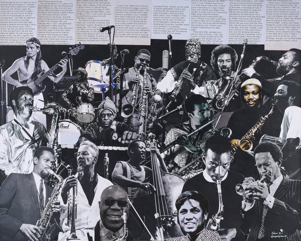 Sam Nhlengethwa, Sam Nhlengethwa, Sam Nhlengethwa & Sam Nhlengethwa, My free form dream band, 2021