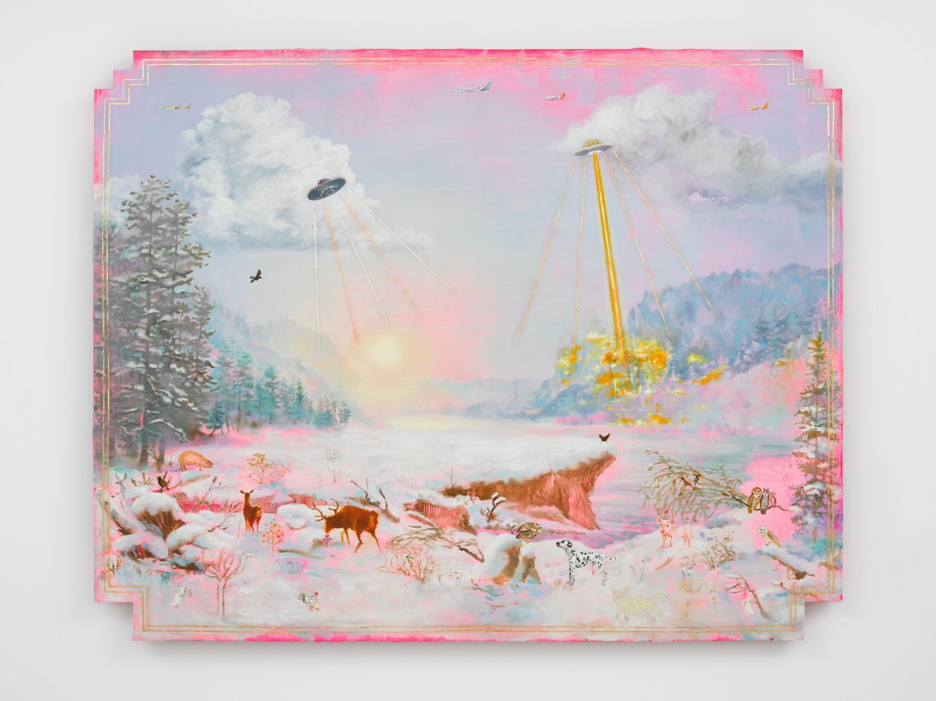 Tursic & Mille, The Deer, The Doe and UFOs and Pink and Gold (December), 2021
