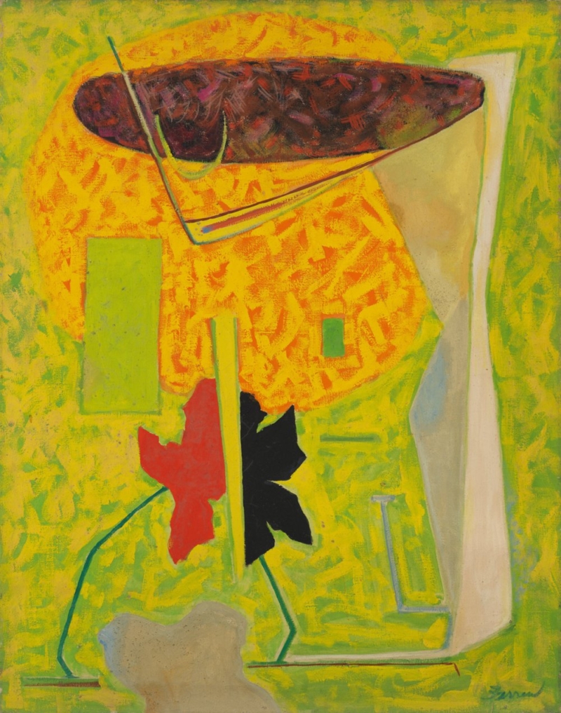 John Ferren, The Desert and Flowers, 1948