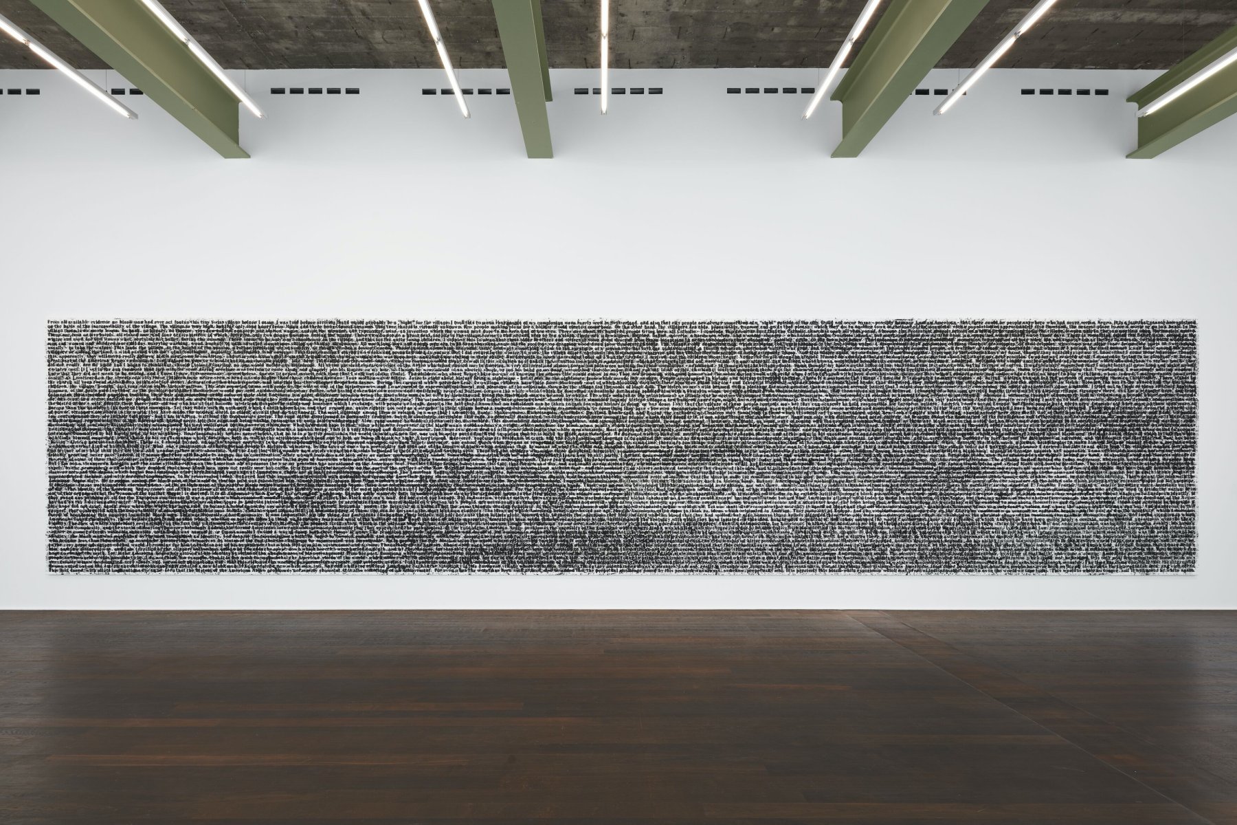 Installation image for Glenn Ligon. First Contact, at Hauser & Wirth