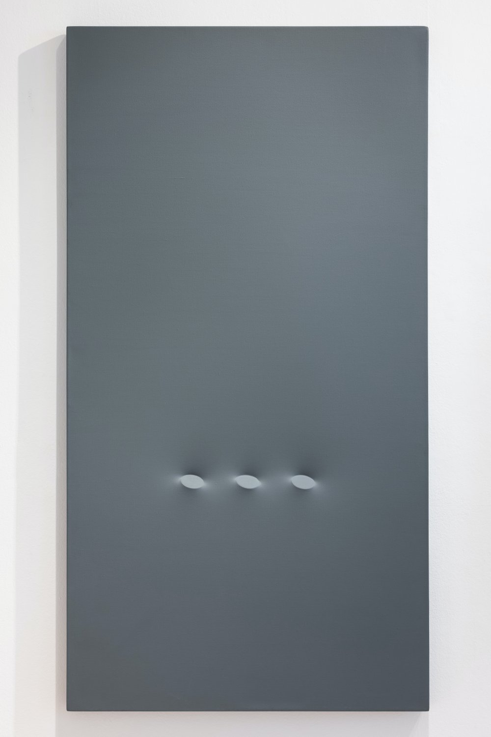 Turi Simeti, Tre ovali in grigio, 1980