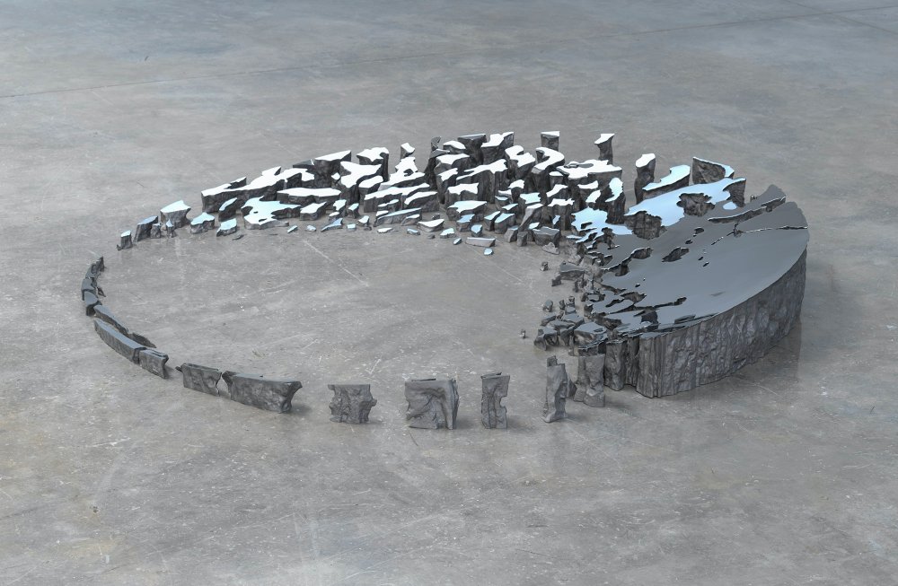 Sarah Sze, Wider Than the Sky (Fallen Sky Series), 2021