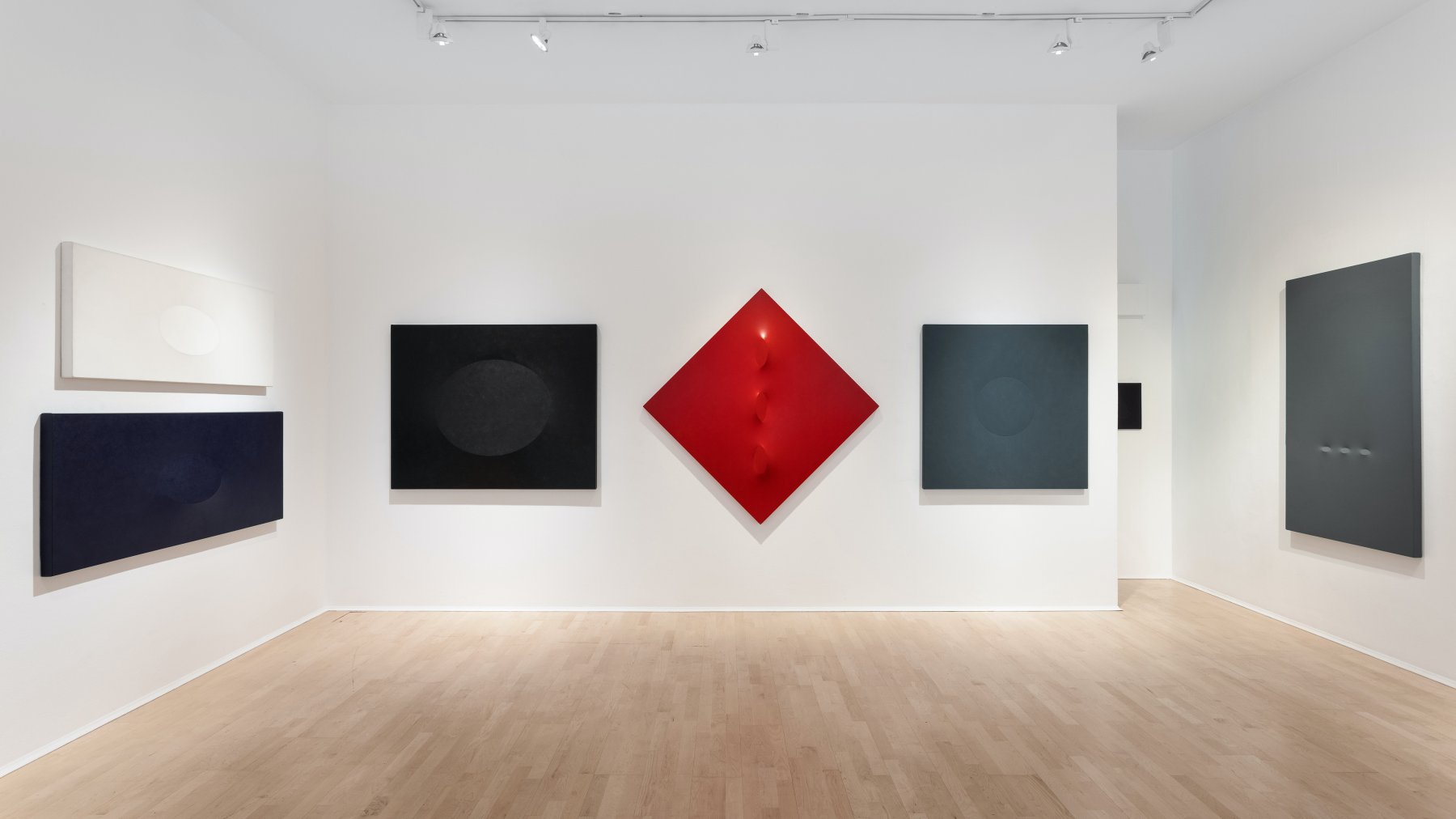 Installation image for Turi Simeti (1929-2021): A Homage, at The Mayor Gallery