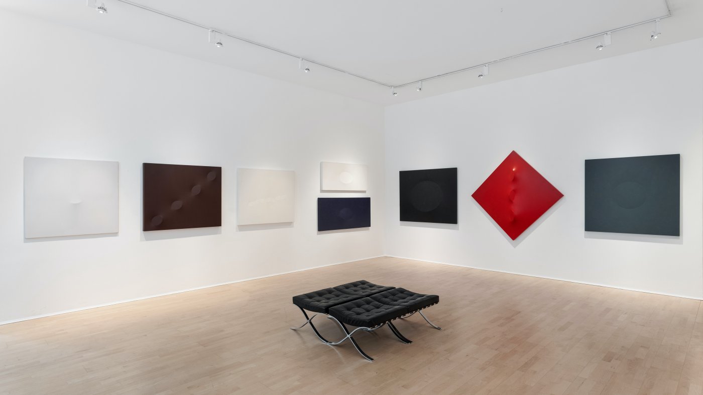 Installation image for Turi Simeti (1929-2021): A Homage, at The Mayor Gallery