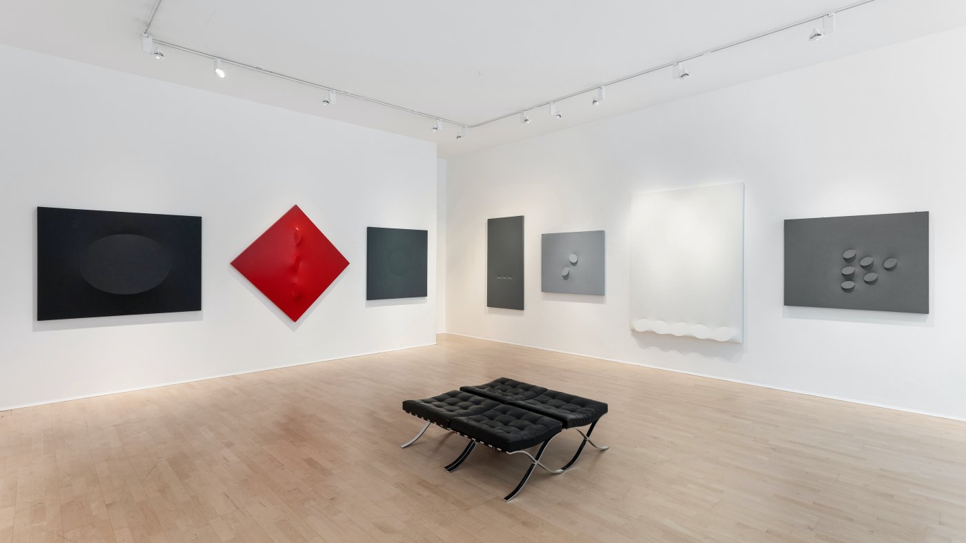 Installation image for Turi Simeti (1929-2021): A Homage, at The Mayor Gallery