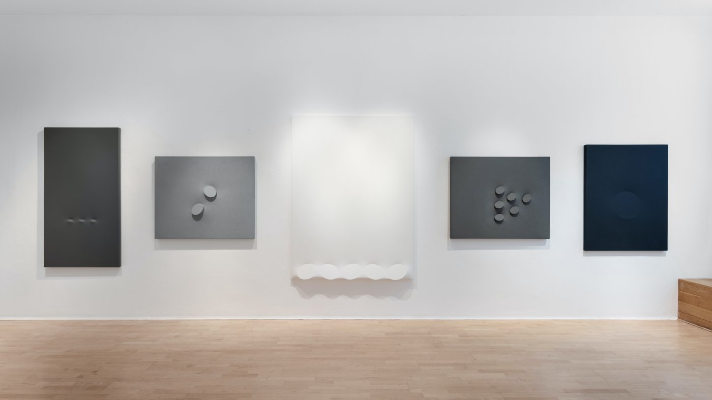 Installation image for Turi Simeti (1929-2021): A Homage, at The Mayor Gallery