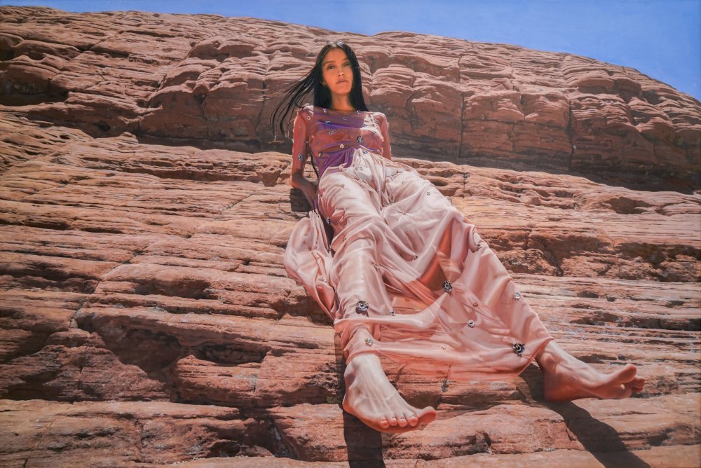 Yigal Ozeri, Untitled; Red Rocks, 2021
