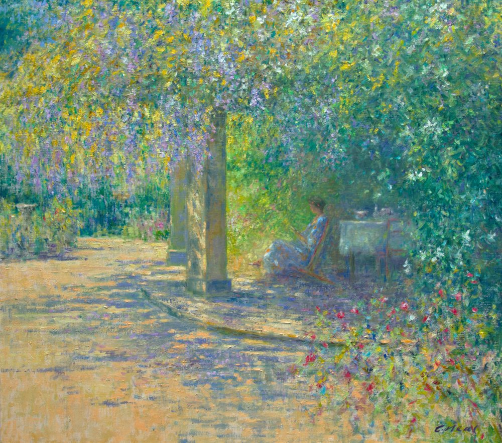 Charles Neal, Pergola with Wisteria