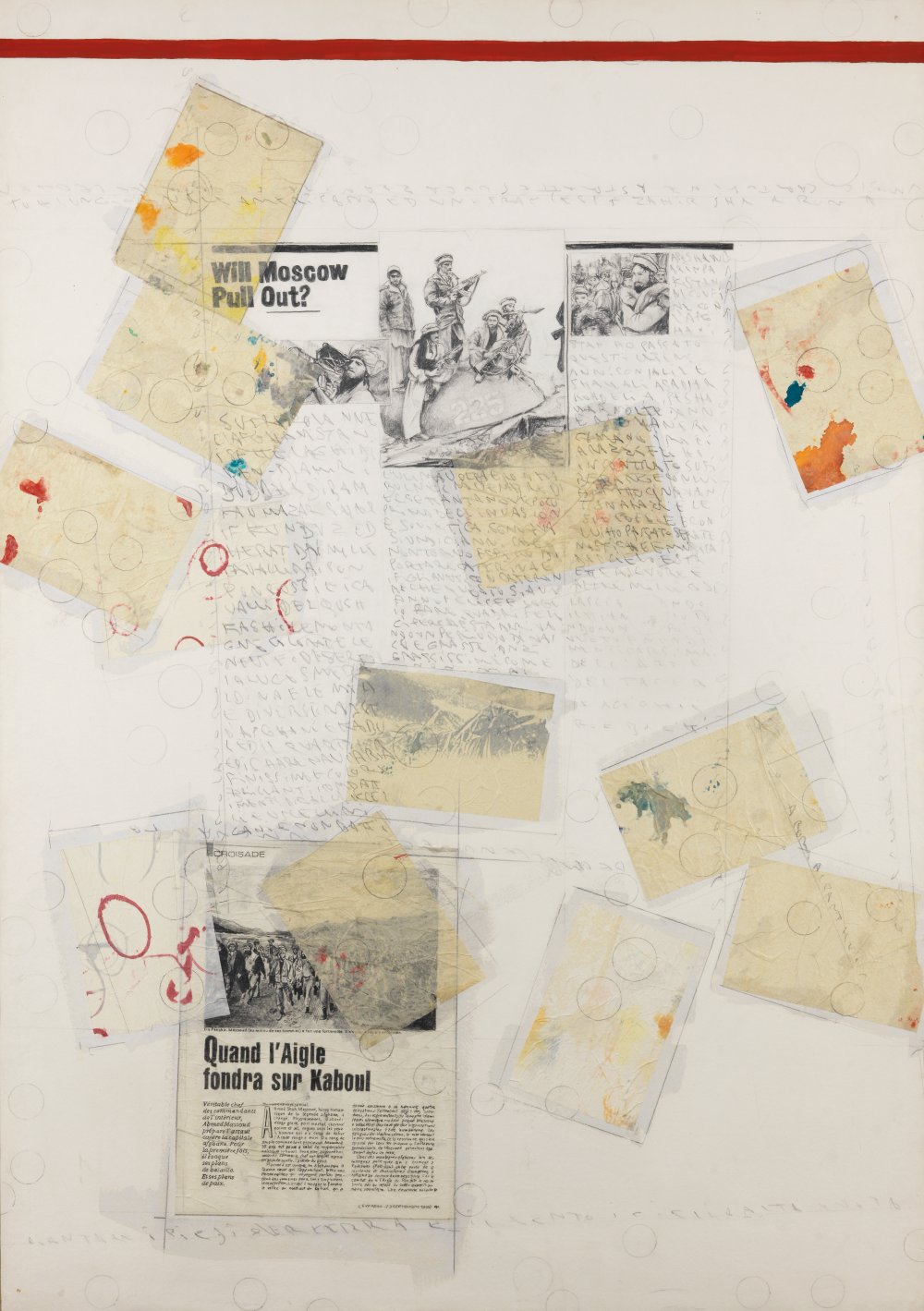 Alighiero Boetti, Senza titolo (Primo lavoro dell’anno pensando all’Afghanistan), 1990