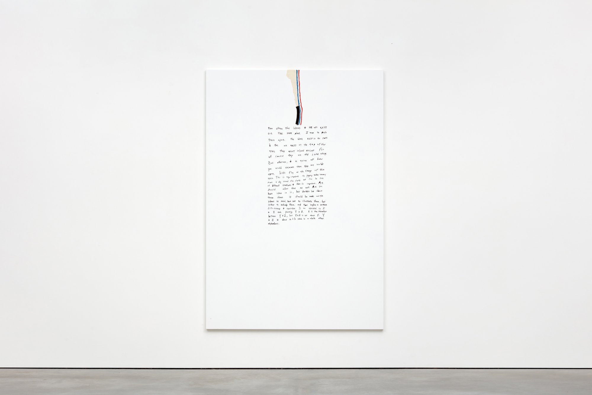 Richard Aldrich, Too often the art and ideas exist on the same plane, 2018 (text 2006)