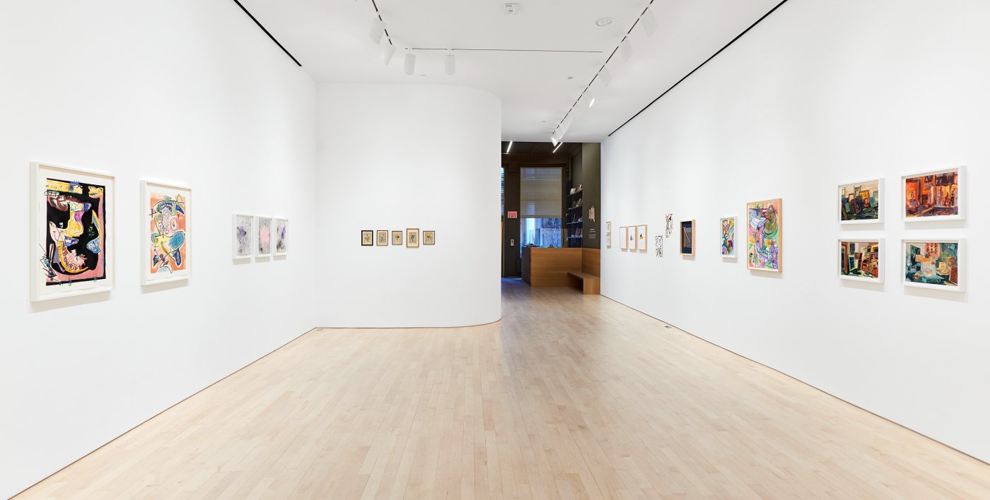 Installation image for Drawn Together, at Jane Lombard Gallery