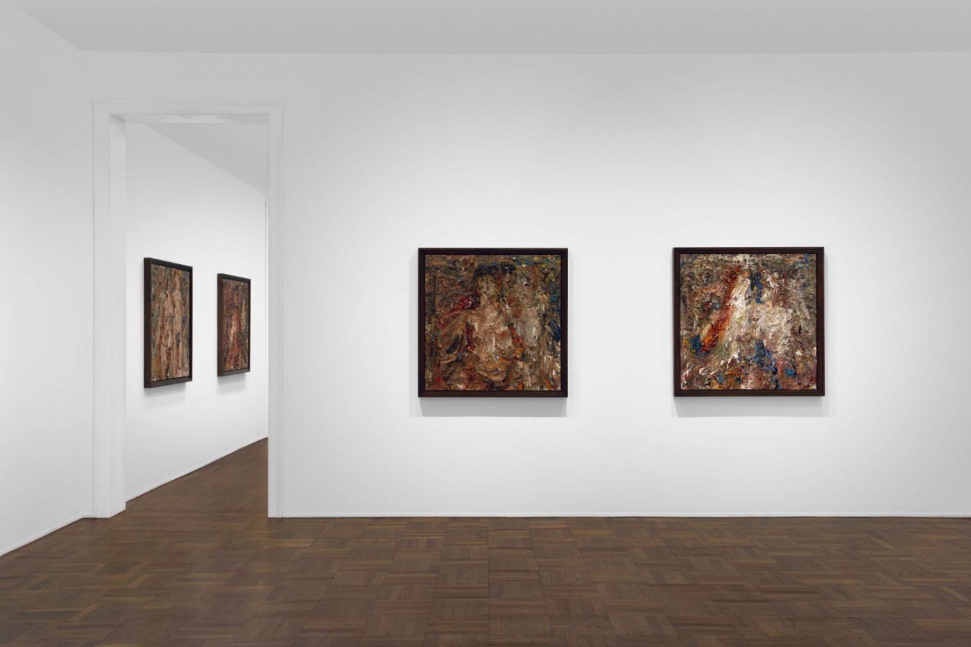 Installation image for Eugène Leroy: About Marina, at Michael Werner Gallery