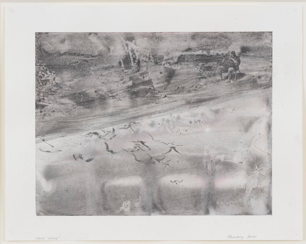Mark Tansey, Chris Cross, 2021