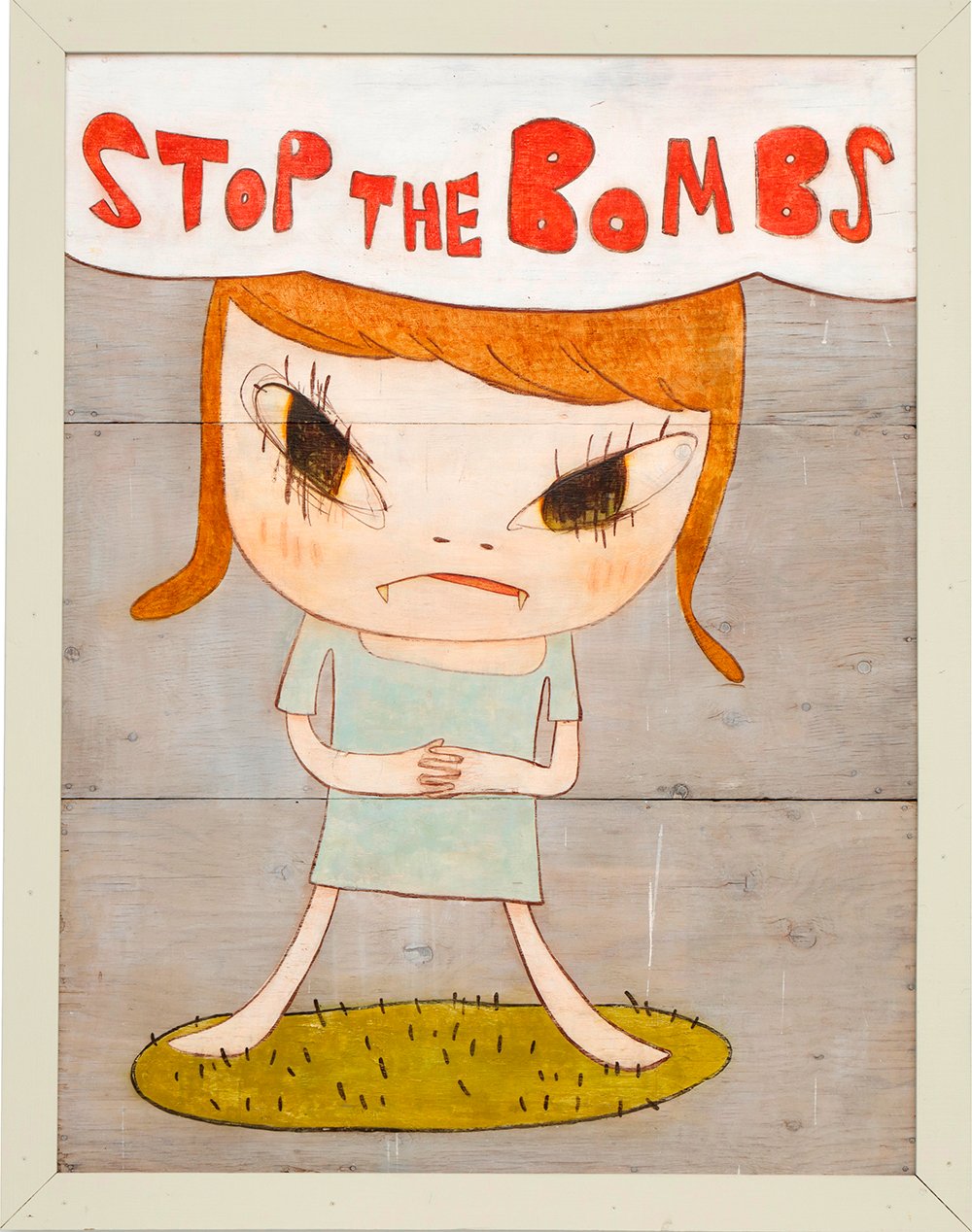 Yoshitomo Nara, STOP THE BOMBS, 2019