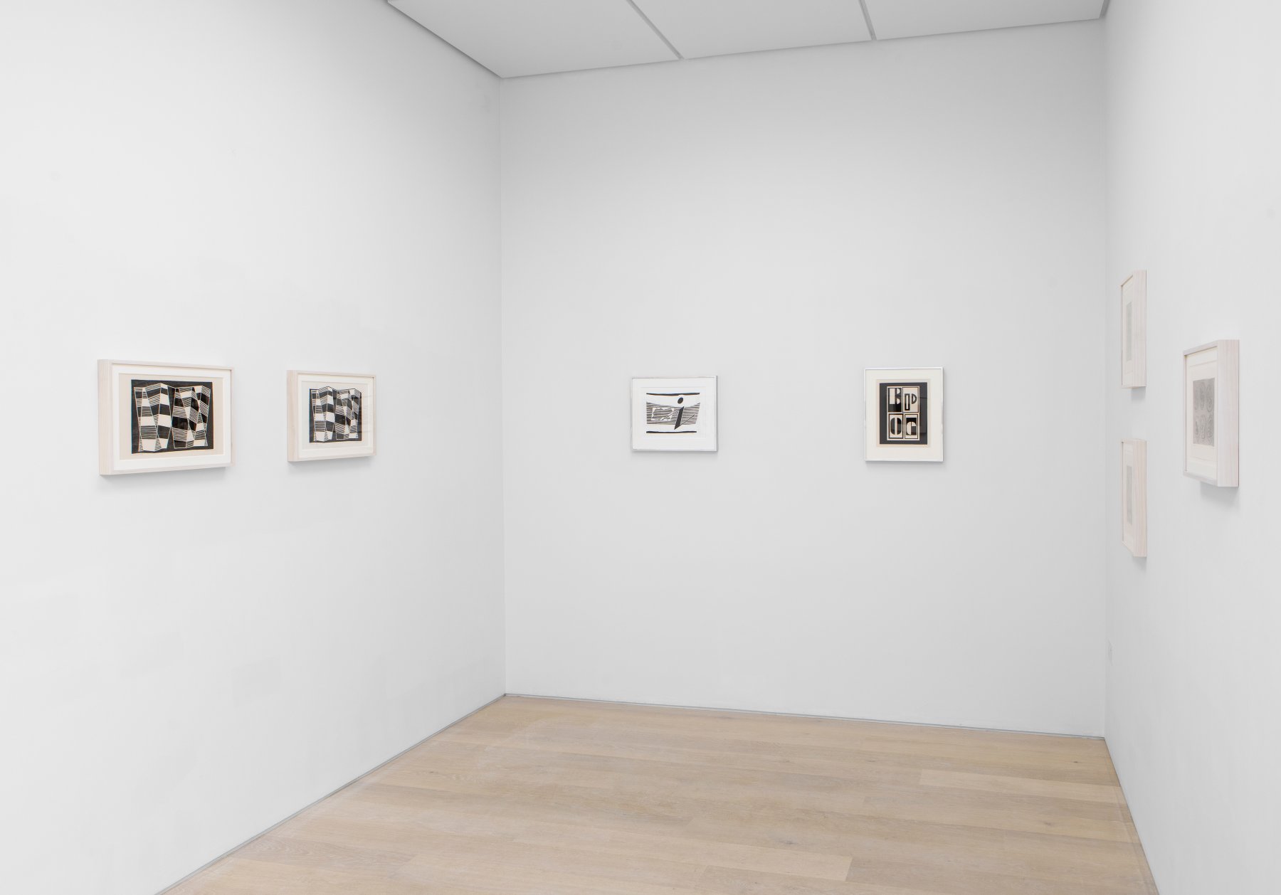 Installation image for Discovery and Invention: The Early Graphic Works of Josef Albers, at Cristea Roberts Gallery