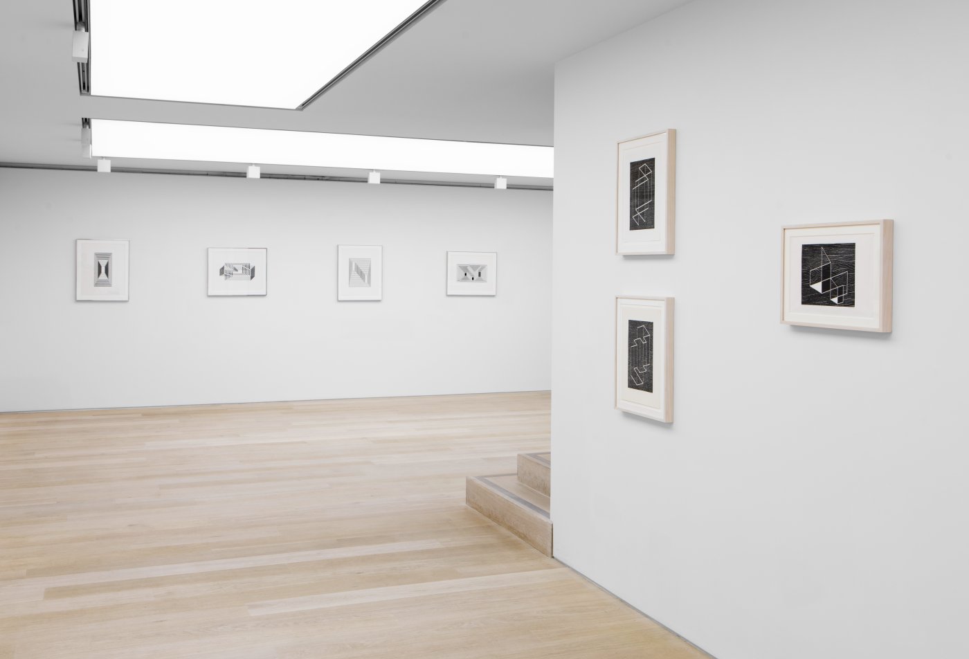 Installation image for Discovery and Invention: The Early Graphic Works of Josef Albers, at Cristea Roberts Gallery