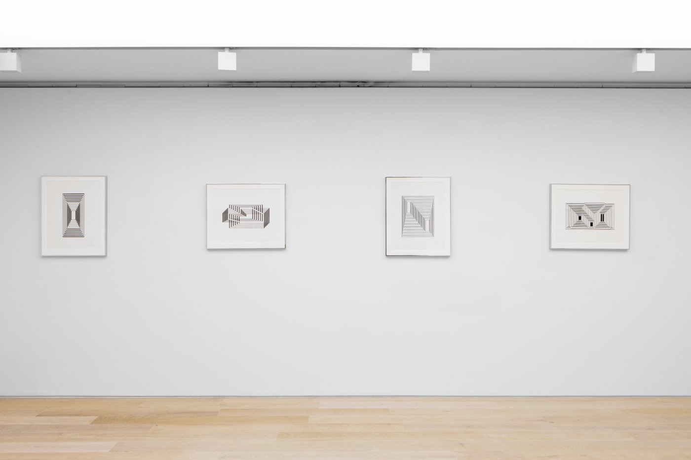 Installation image for Discovery and Invention: The Early Graphic Works of Josef Albers, at Cristea Roberts Gallery