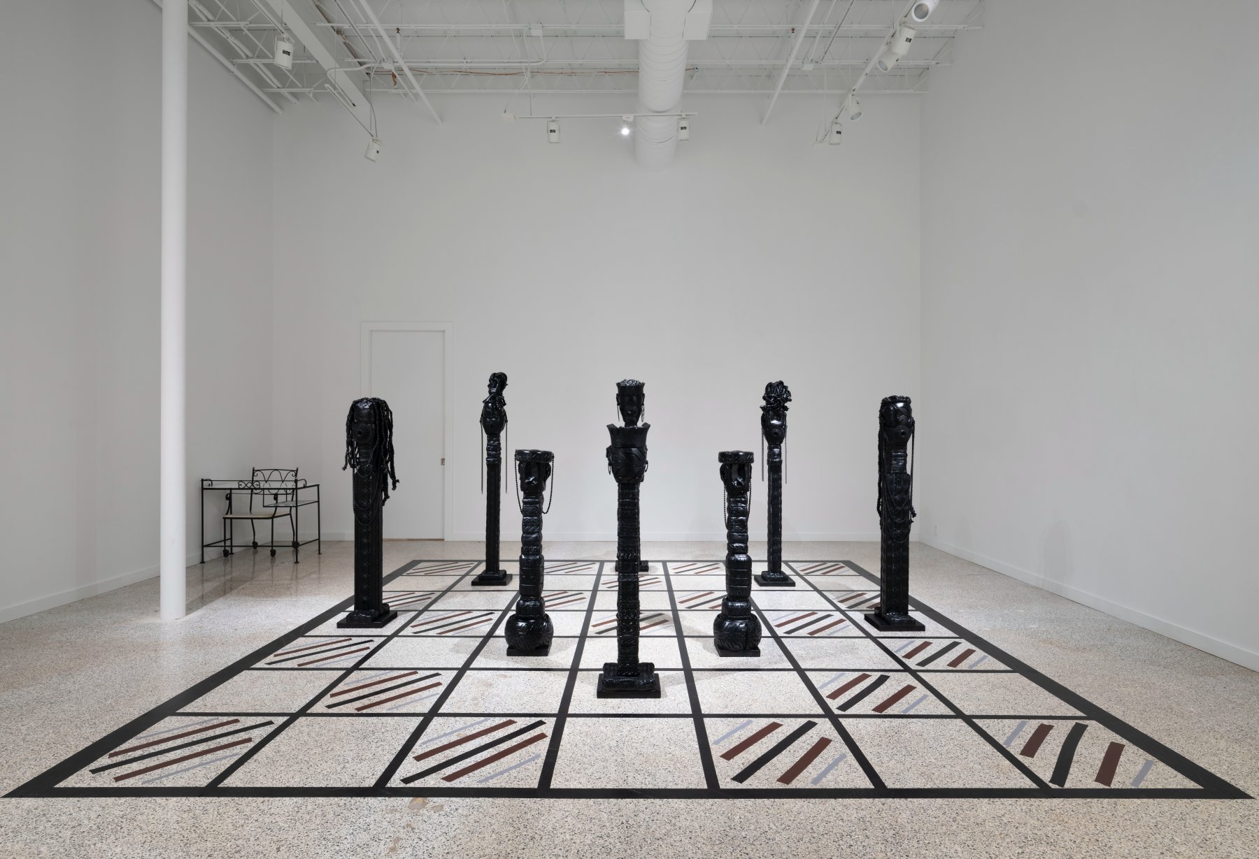 Installation image for Kim Dacres: Black Moves First, at GAVLAK