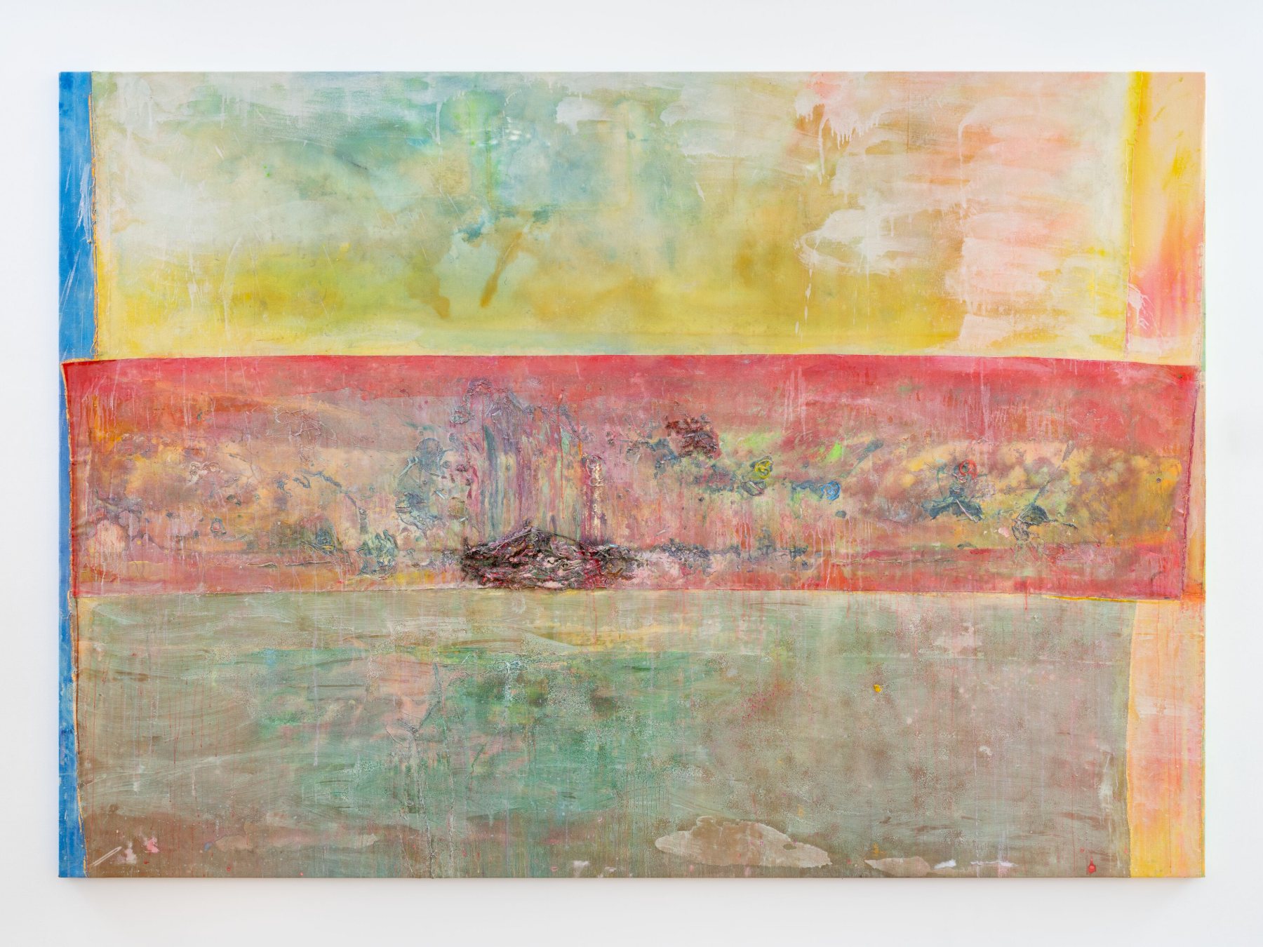Frank Bowling, Swimmers, 2020