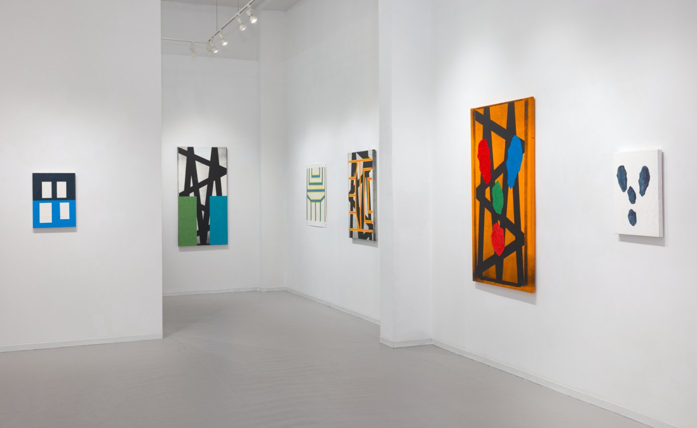Installation image for Andrew Spence: Looking Back and Moving Forward, at David Richard Gallery