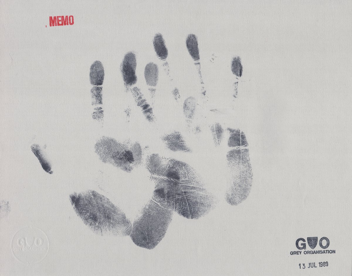 Grey Organisation, Handprints, 1989