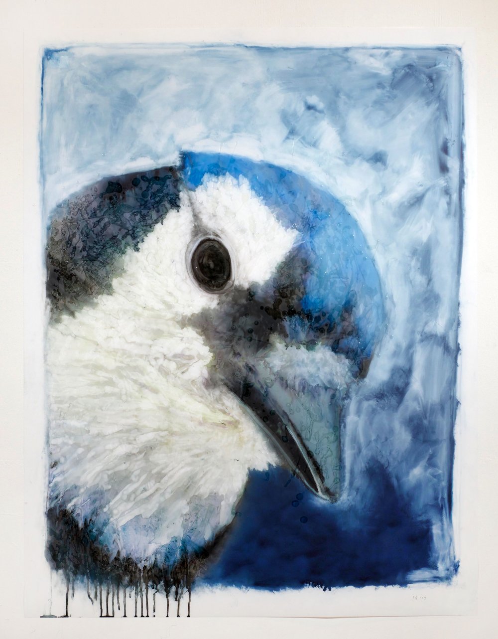 Ida Applebroog, Portraits (Blue Jay), 2019